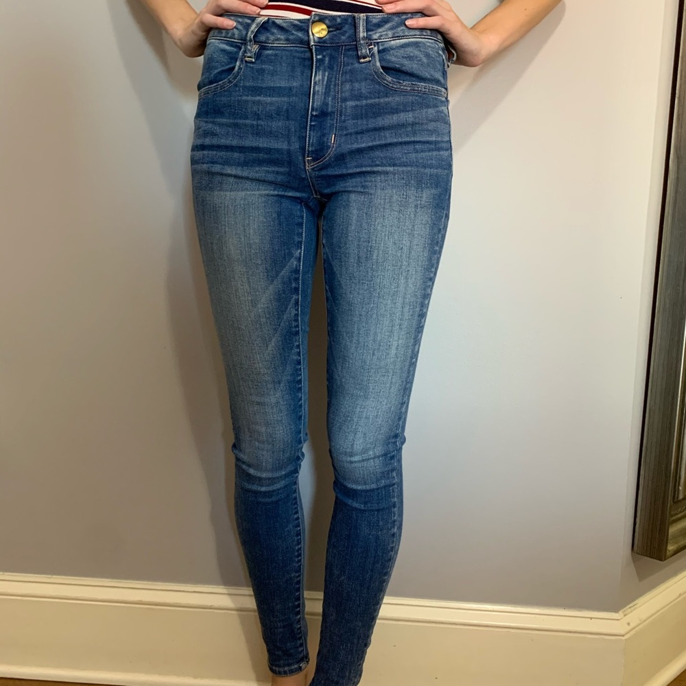 American Eagle size 2 Long hi-rise jegging